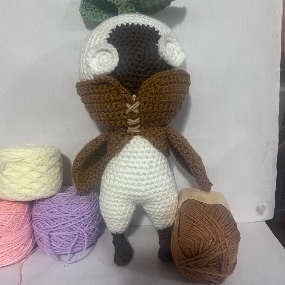 Crochet plantlike creature.